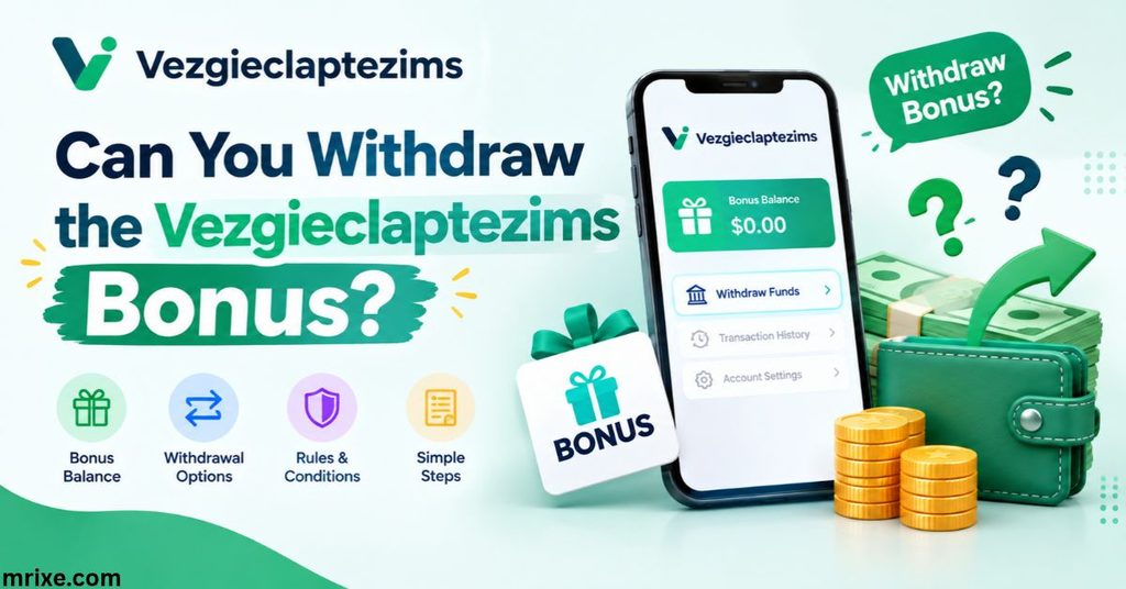Can You Withdraw the Vezgieclaptezims Bonus