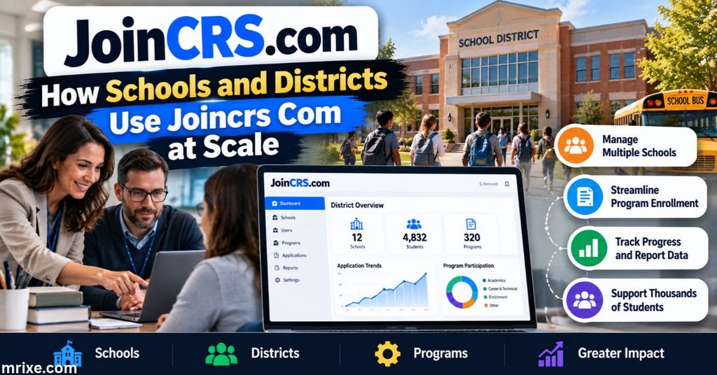 How Schools and Districts Use Joincrs Com at Scale