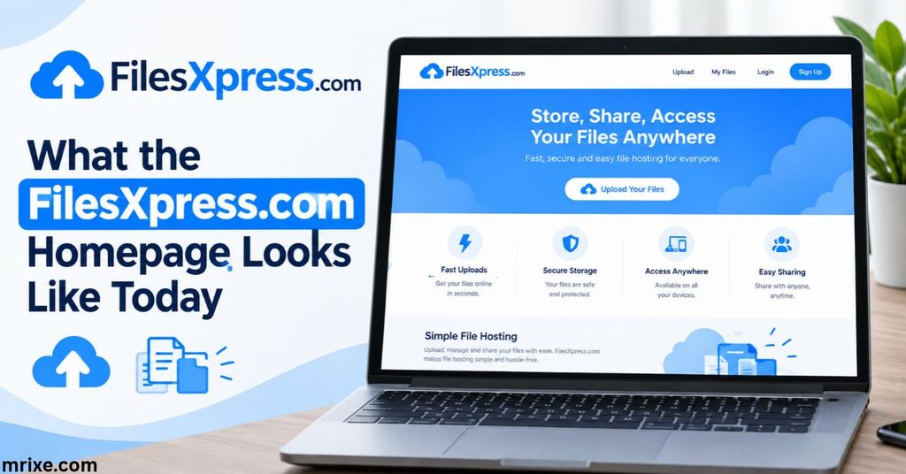 What the FilesXpress.com Homepage Looks Like Today